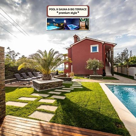 Zgornje Skofije Villa Sunset Pool & Spa Apartments מראה חיצוני תמונה